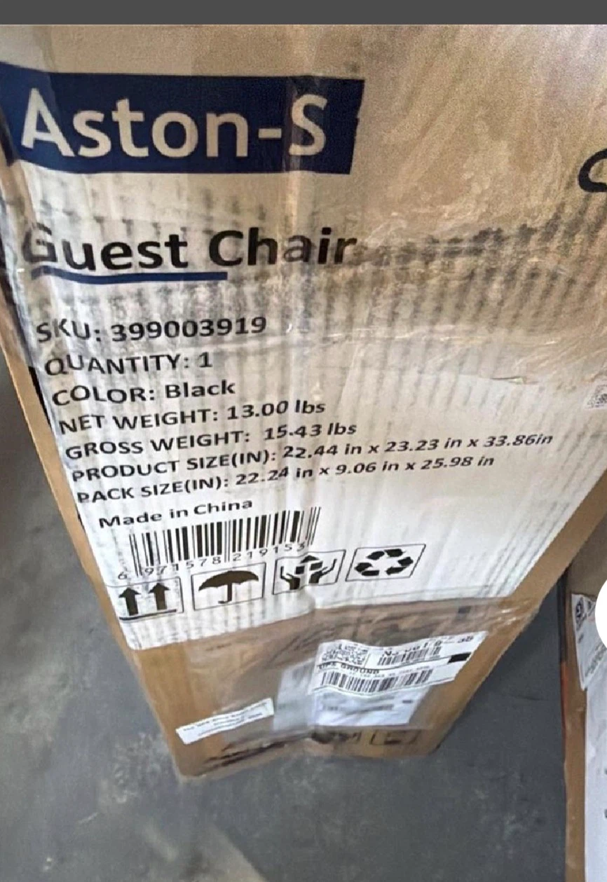 Aston-S Black Guest Chair - photo 3