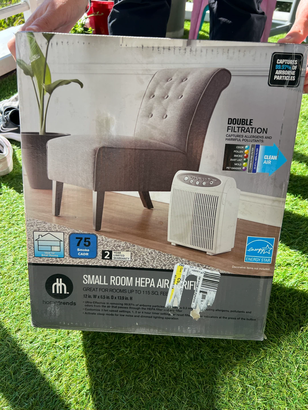 Hometrends Small Room HEPA Air Purifier - photo 2