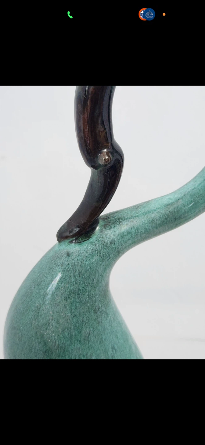 Vintage Ceramic Glazed  Swan Figurine - photo 3