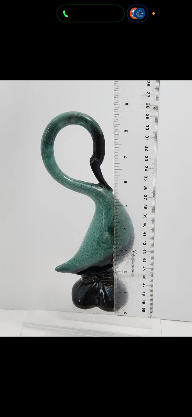 Vintage Ceramic Glazed  Swan Figurine - photo 4