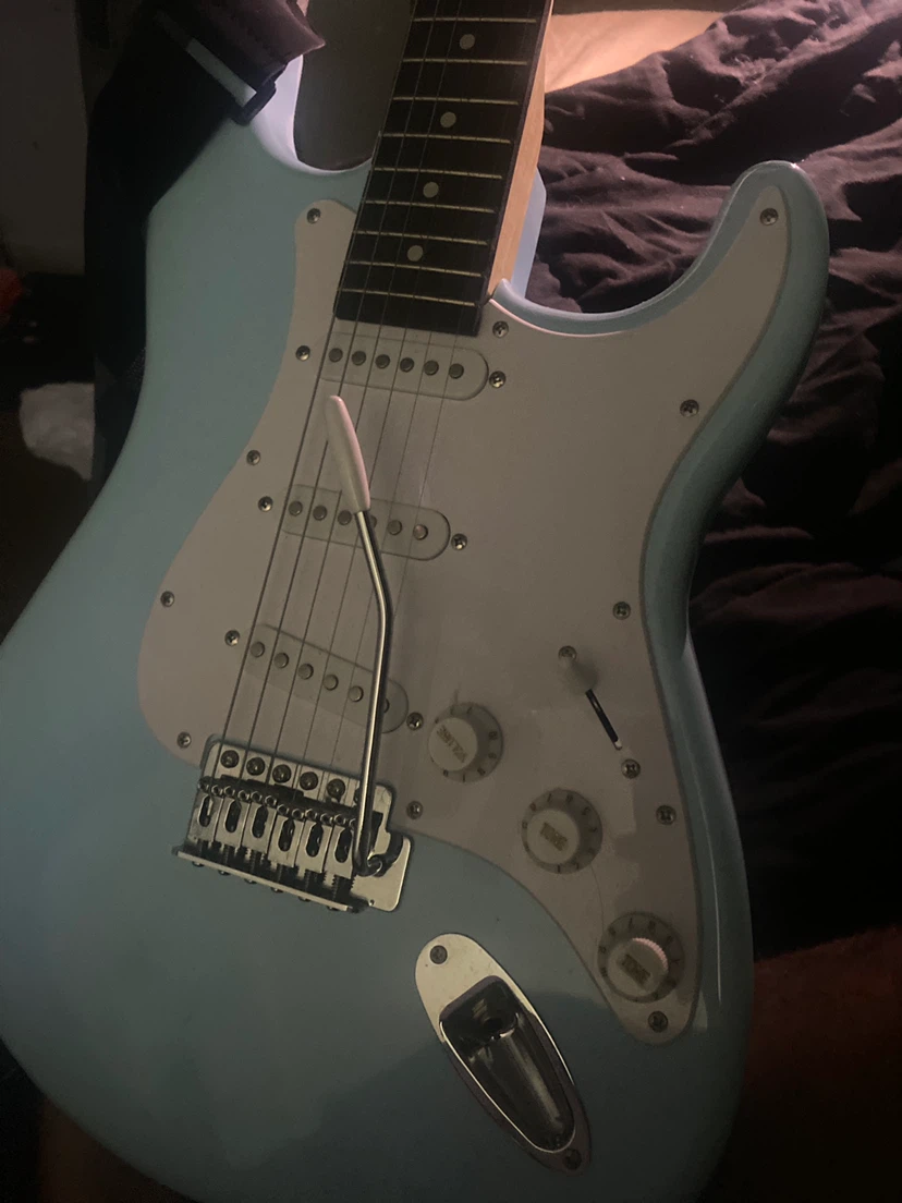 Ashthorpe Electric Guitar Light Blue - photo 2