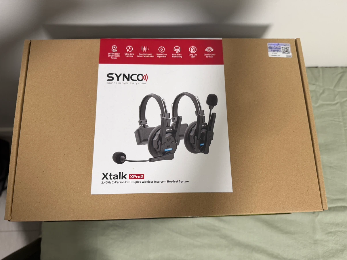 SYNCO Xtalk Xpro2 2-Person Wireless Intercom Headset System
