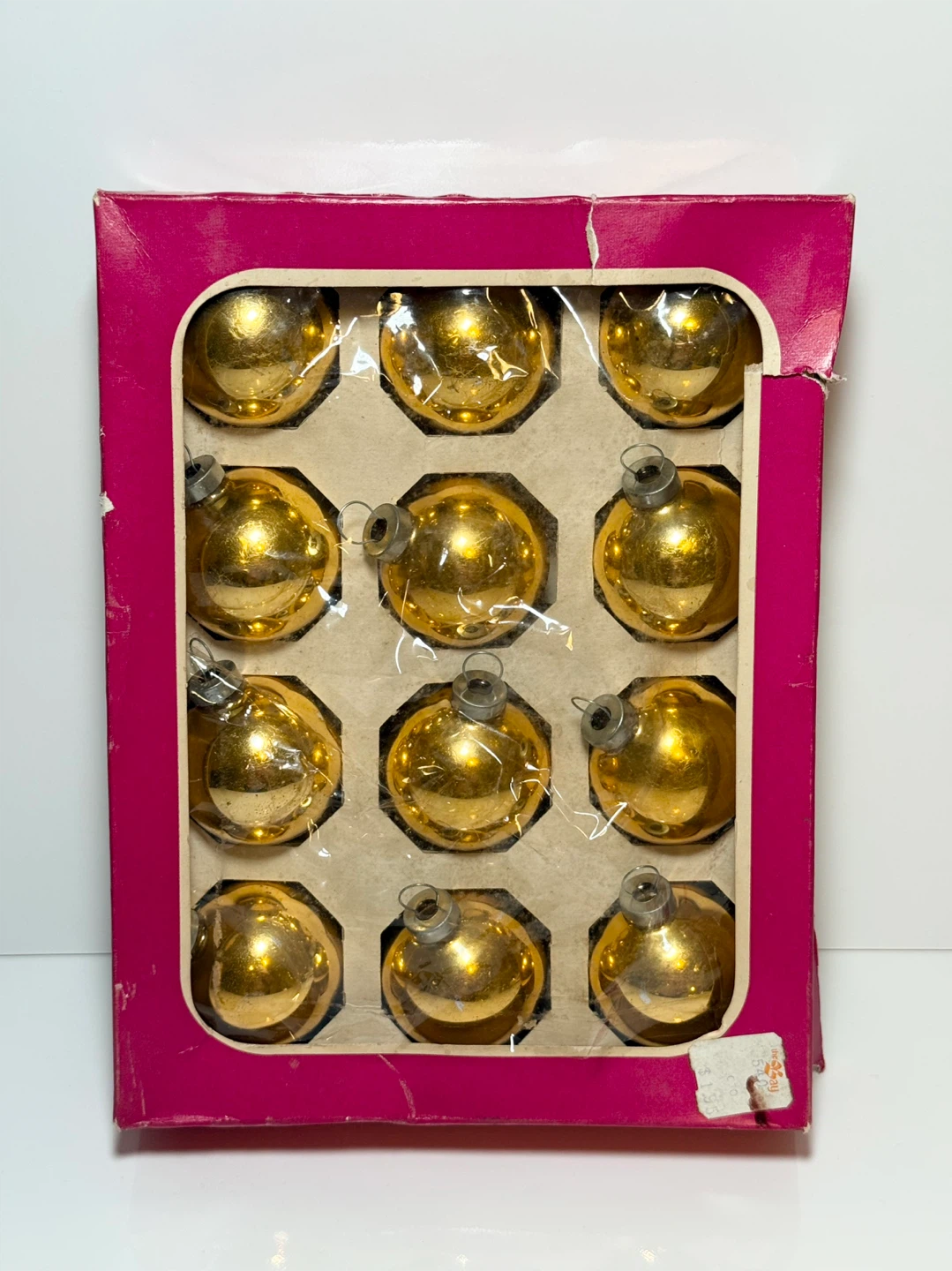 Vintage Gold Christmas Ornaments