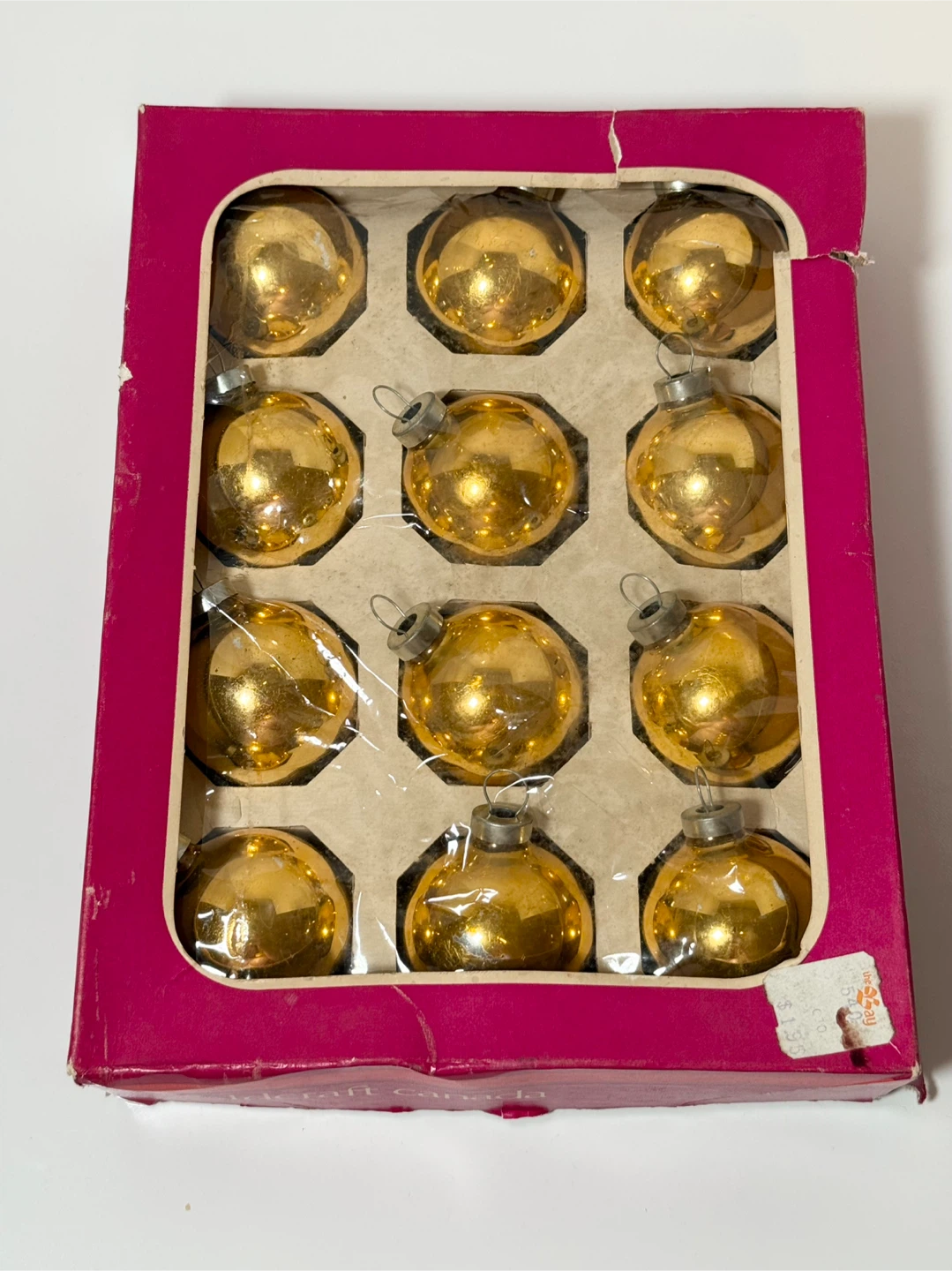 Vintage Gold Christmas Ornaments - photo 3