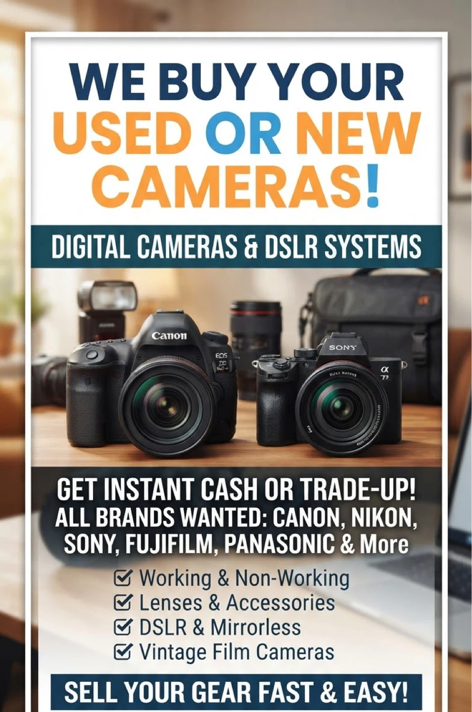 We buy camera