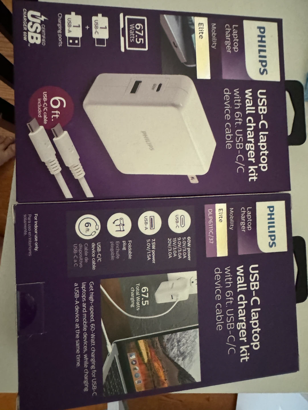 Philips USB-C Laptop Wall Charger Kit