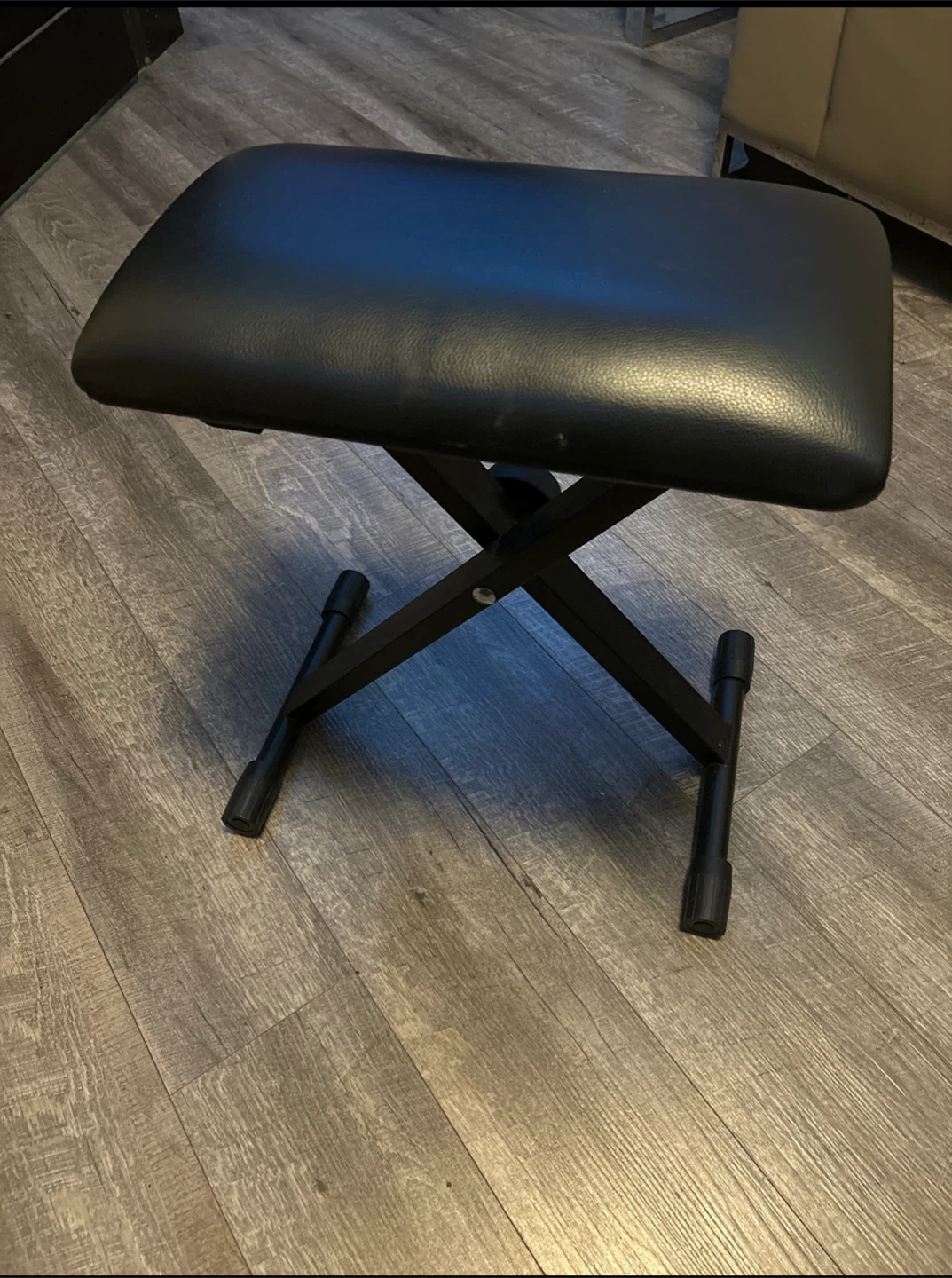 Padded Keyboard / Piano Bench – Black
