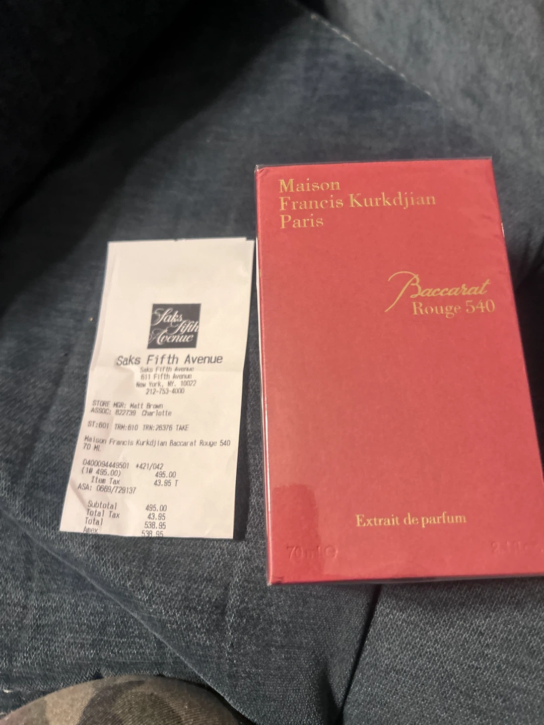 Maison Francis Kurkdjian Baccarat Rouge 540 Extrait