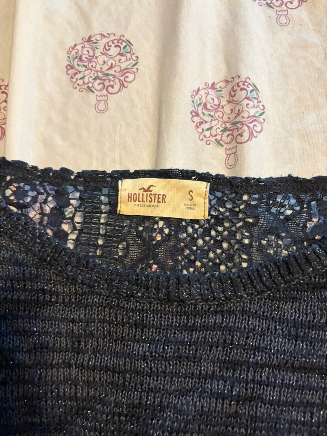 Hollister Navy Blue Knit Sweater - photo 2