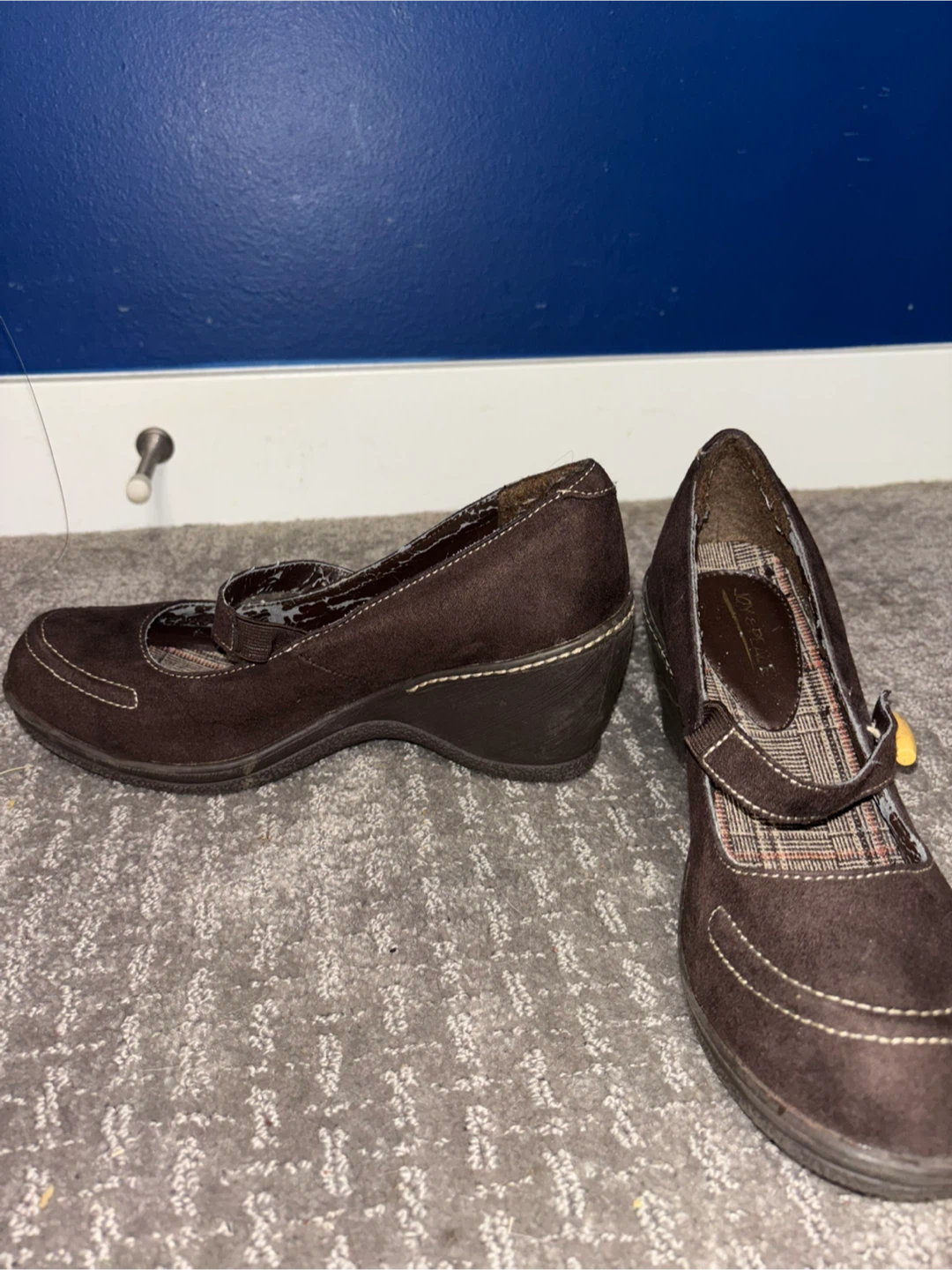 Joy & Peace Brown Mary Jane Wedges - photo 2