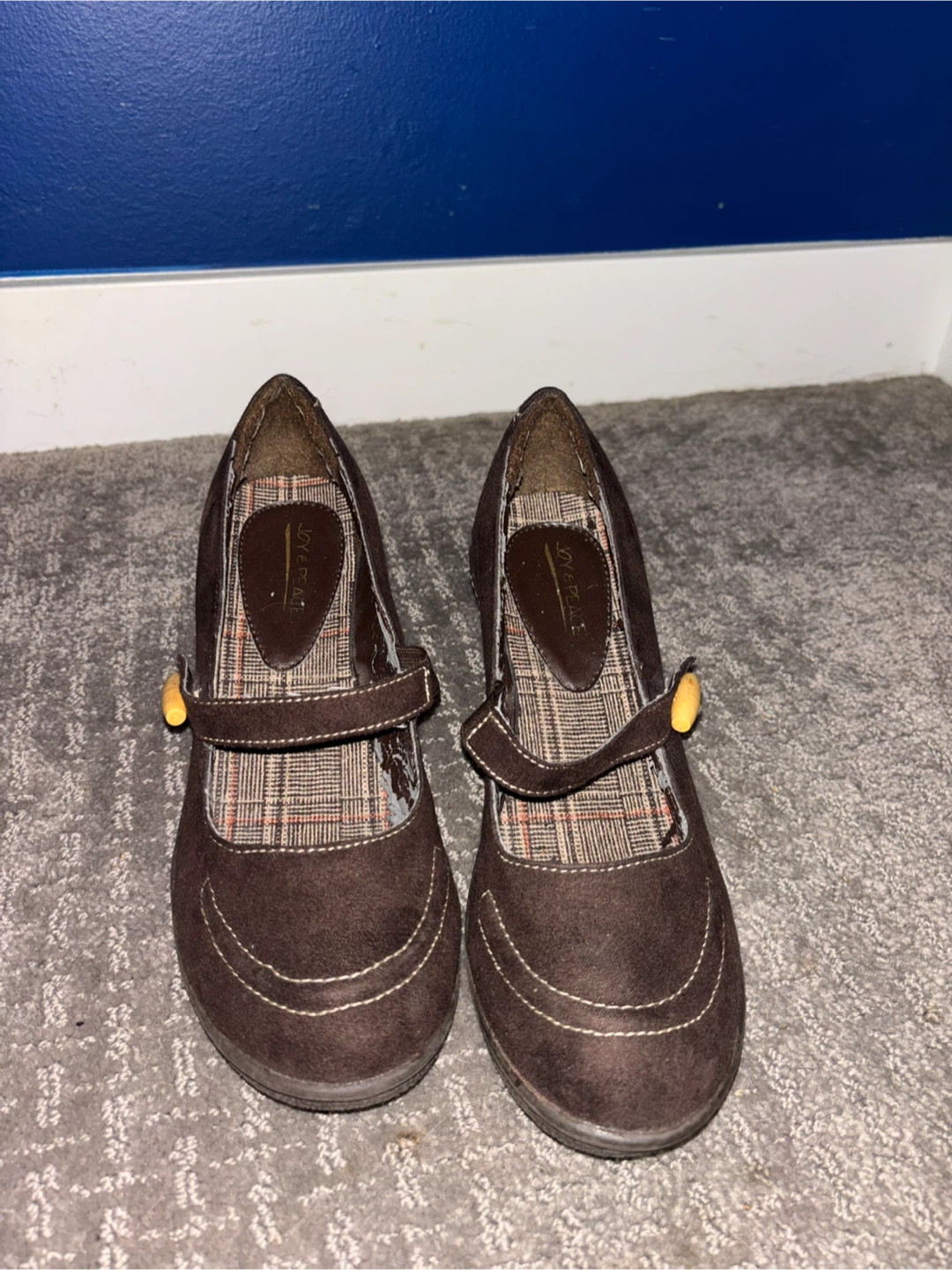 Joy & Peace Brown Mary Jane Wedges - photo 3