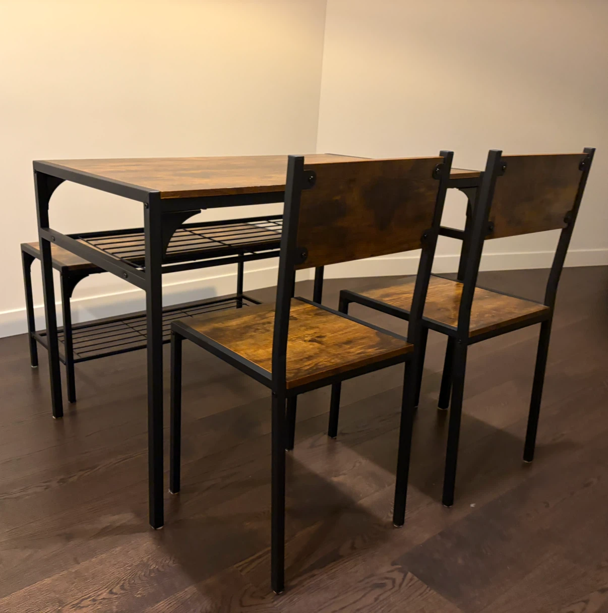 Industrial Style Dining Table Set
