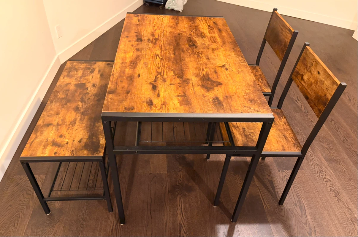 Industrial Style Dining Table Set - photo 3