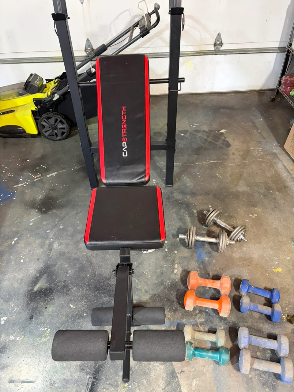 CAP Strength Weight Bench and Dumbbell Set - photo 3