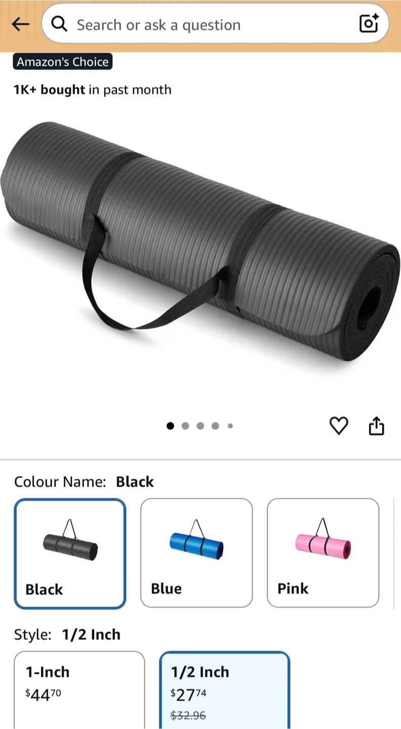 *NEW Maximo Fitness Yoga Mat and Foam Roller Set - photo 2