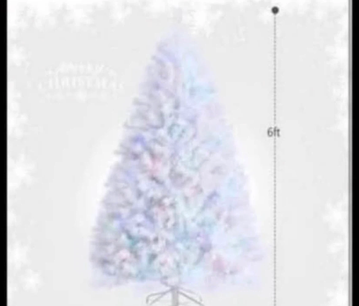 6ft White Artificial Christmas Tree - photo 2