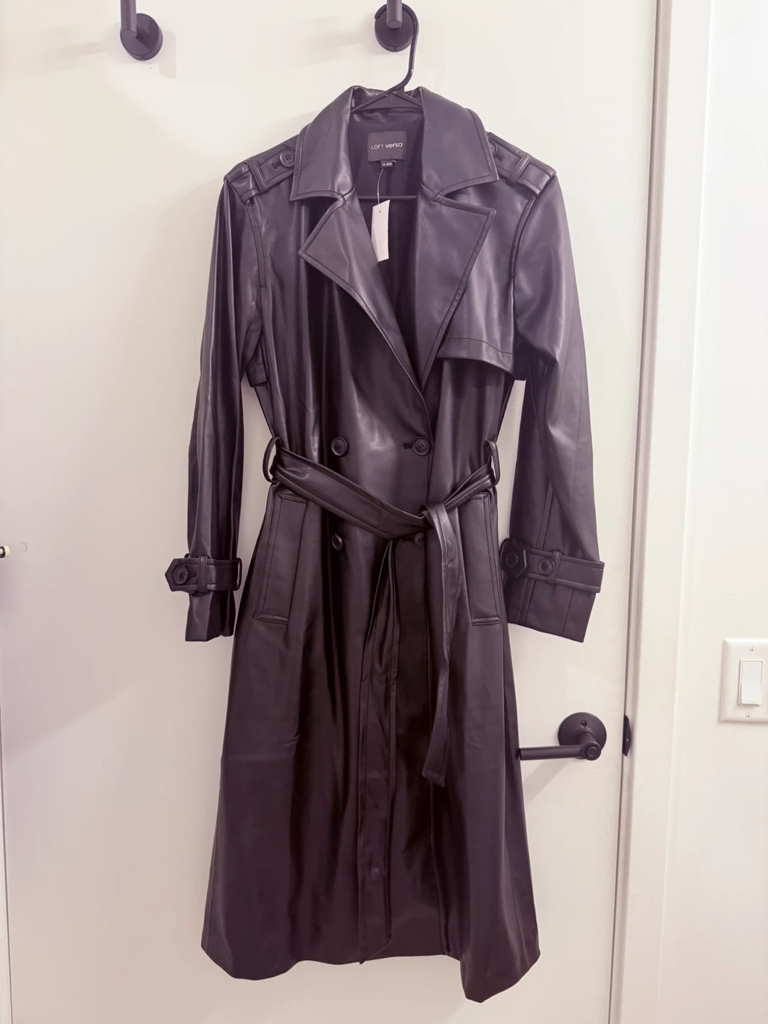Loft Versa Faux Leather Trench Coat - photo 2