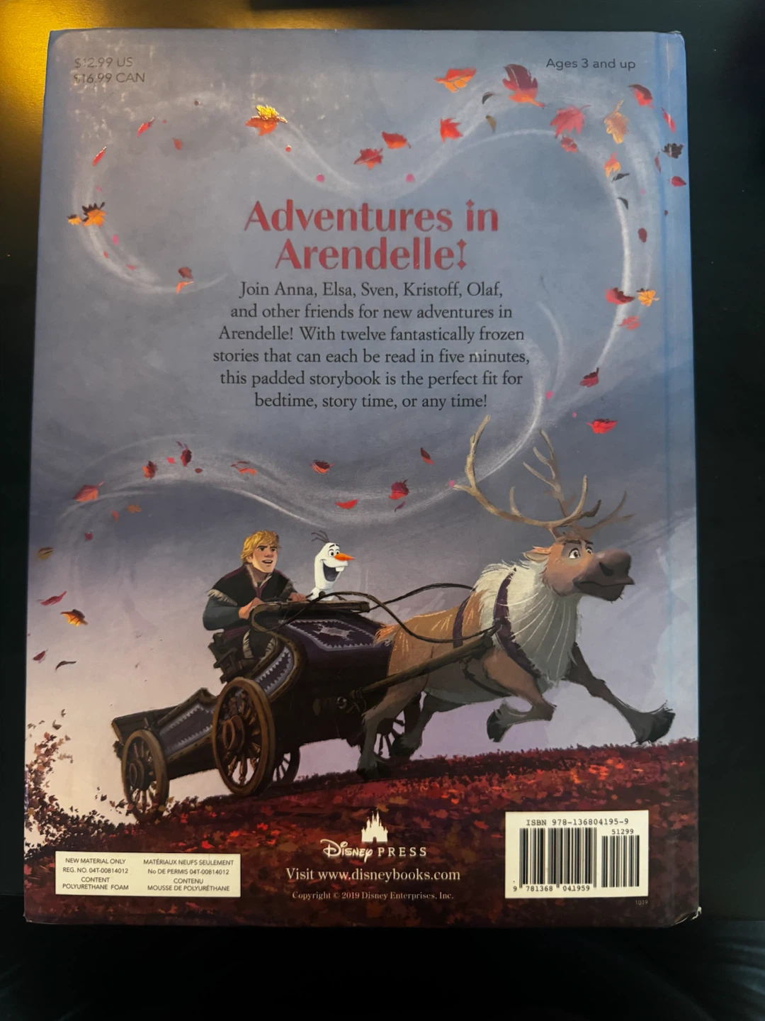 Disney Frozen 5-Minute Stories Hardcover Book - photo 2