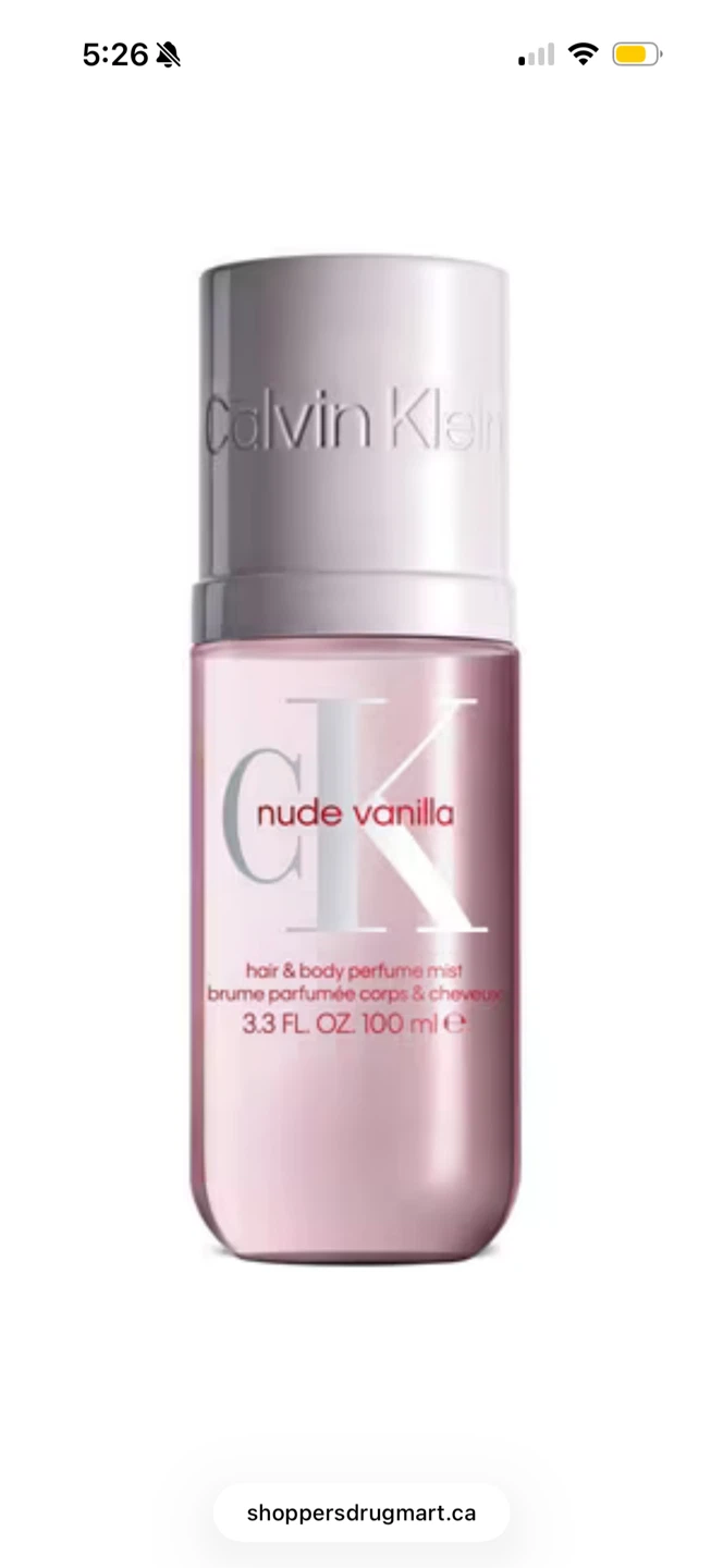 Calvin Klein Nude Vanilla Hair & Body Perfume Mist