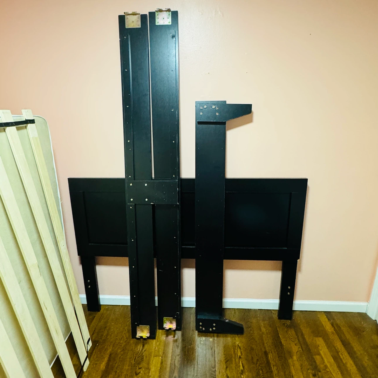 Black Full Size Bed Frame and Mattress - photo 3