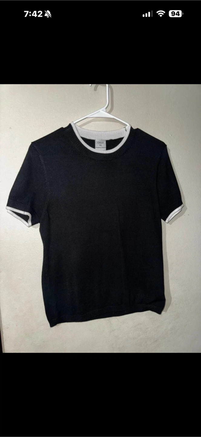 Cielo Knit Short Sleeve Top Size XL - photo 2