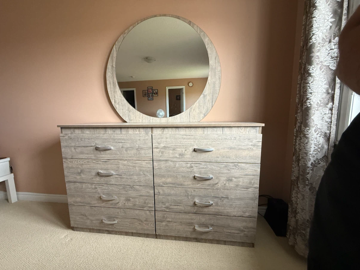 Storage bed, mattress,dresser with mirror, nighttables - photo 5