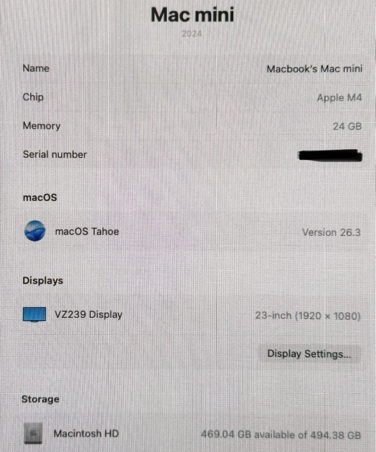 MacMini 2024 | M4 | 24GB RAM | 512GB SSD | Warranty - photo 5
