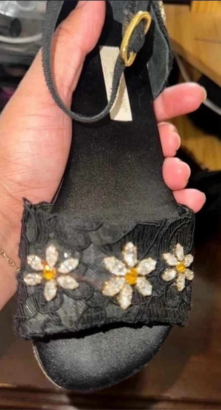Dolce & Gabbana Bambino Black Lace Sandals - photo 5
