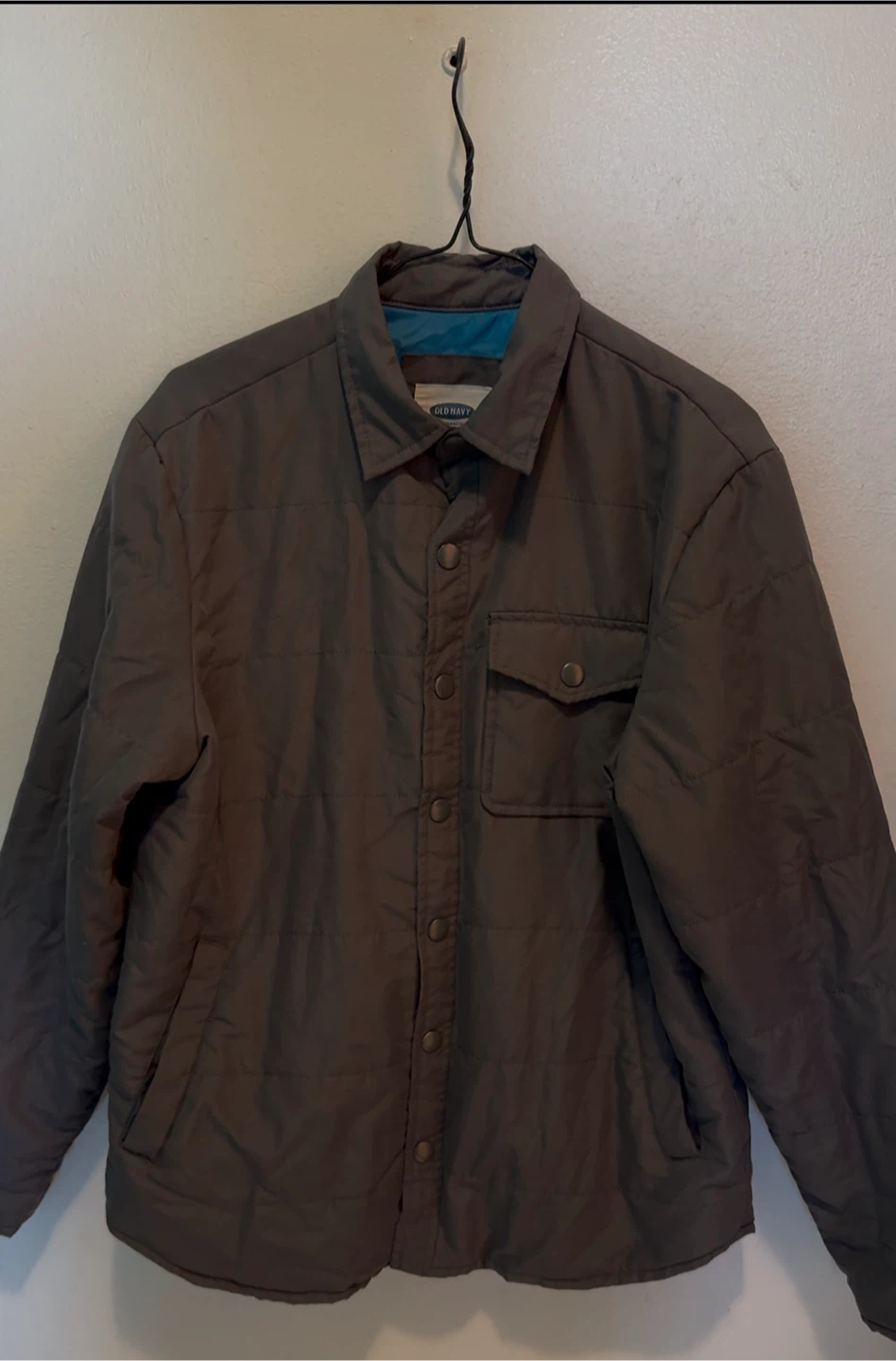 Old Navy Quilted Jacket – Grey – Great Fit – $15