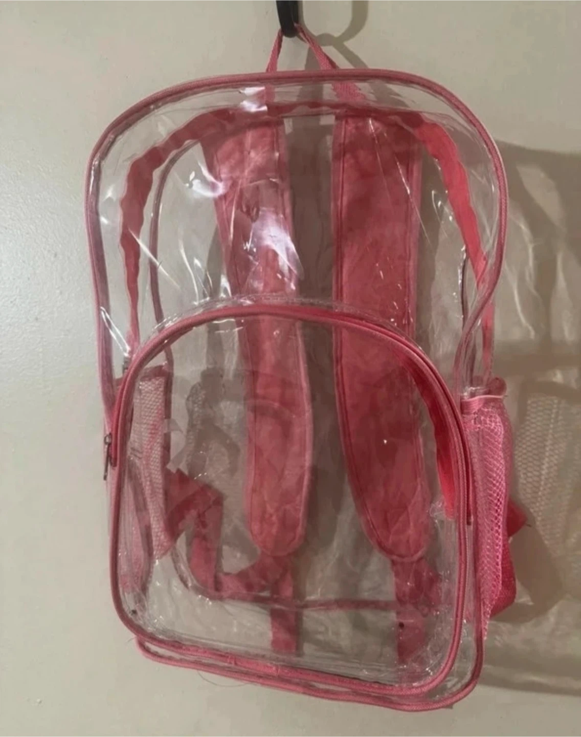 Clear Pink Backpack
