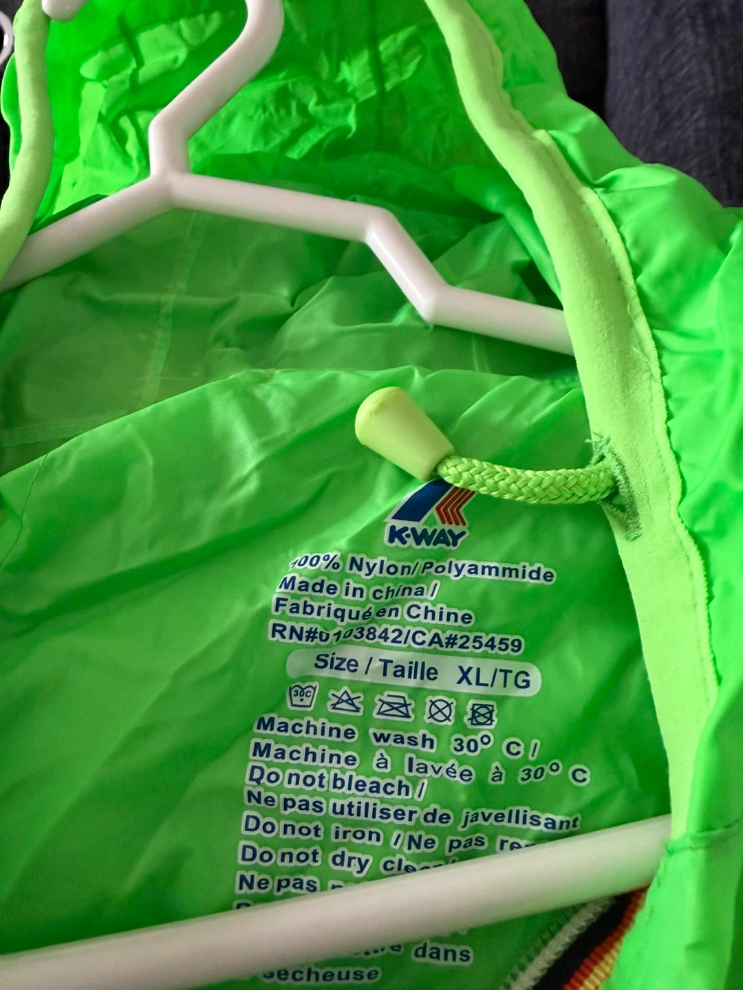 K-Way bright green windbreaker jacket - photo 2