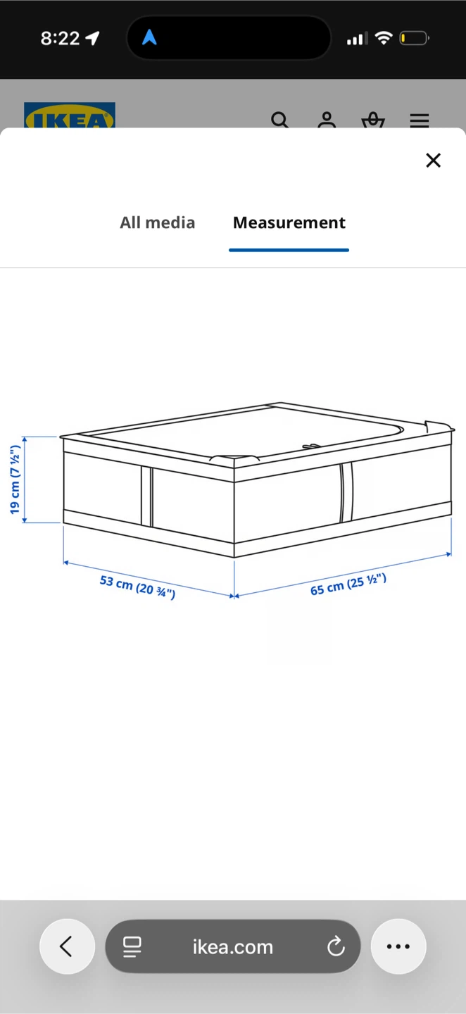 IKEA SKUBB storage case white - photo 2