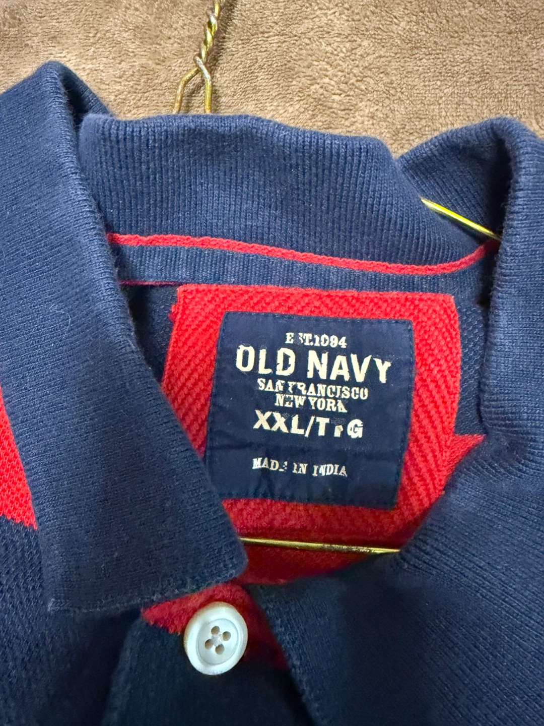 Old Navy Striped Polo Shirt XXL - photo 2