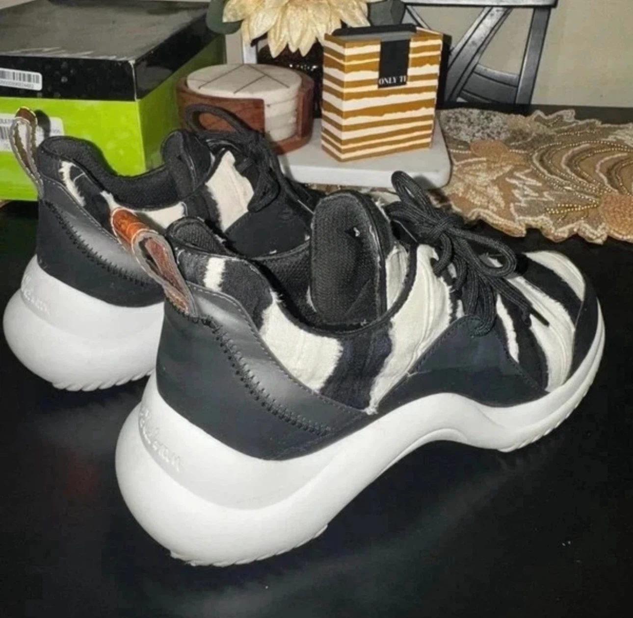 Sam Edelman Meena Cow Print Sneakers – Size 7.5 - photo 3