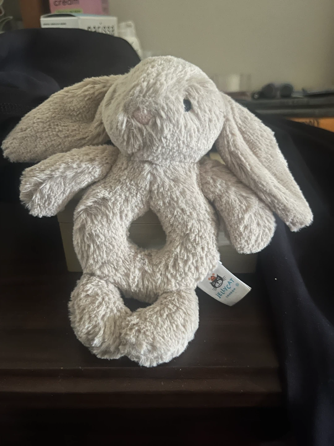 Jellycat Bashful Beige Bunny Ring Rattle