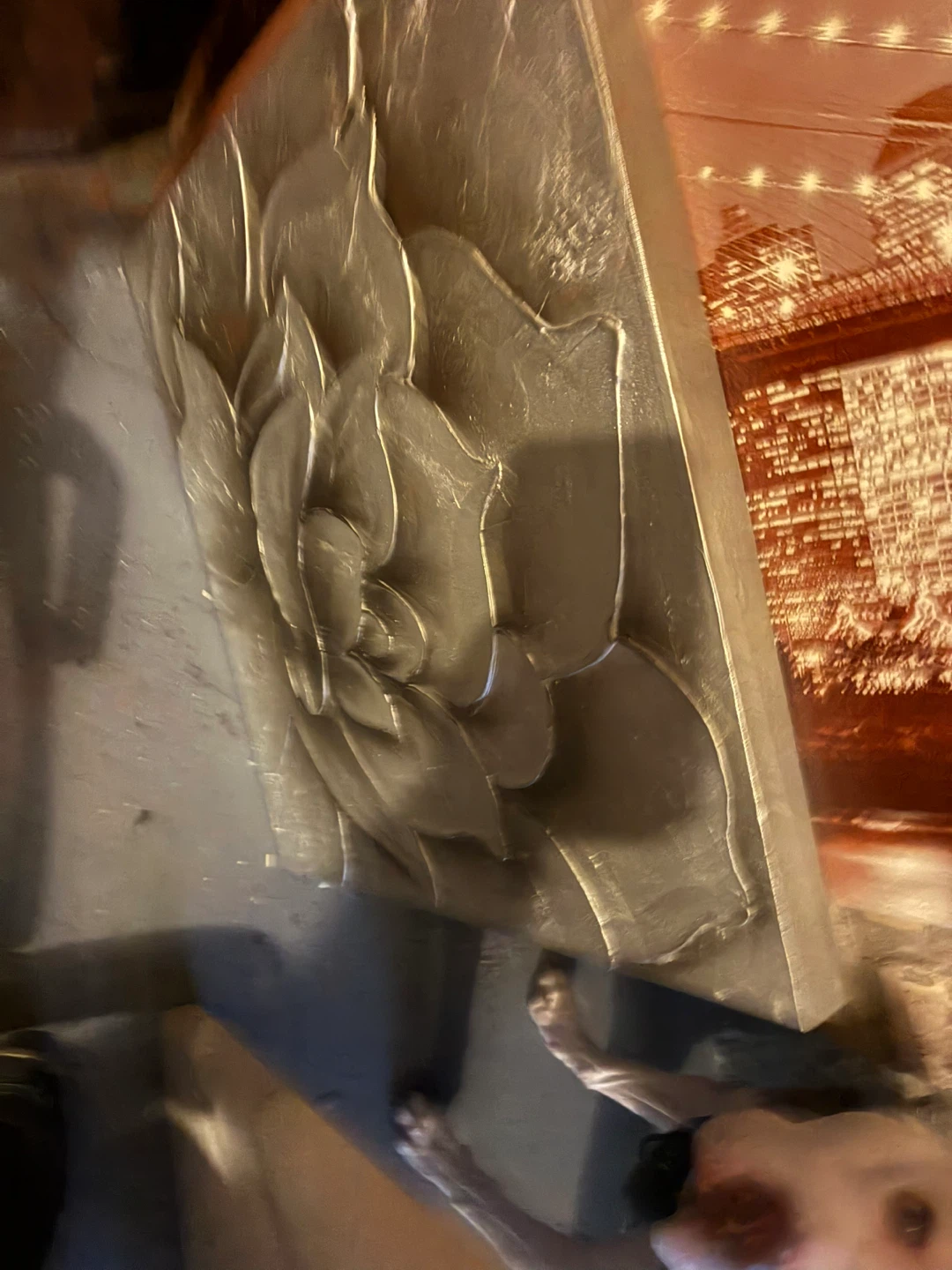 Silver Floral Wall Art Piece - photo 3