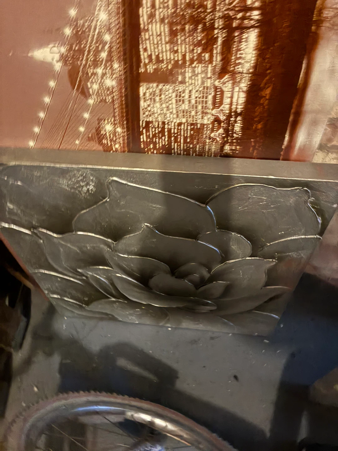 Silver Floral Wall Art Piece - photo 4