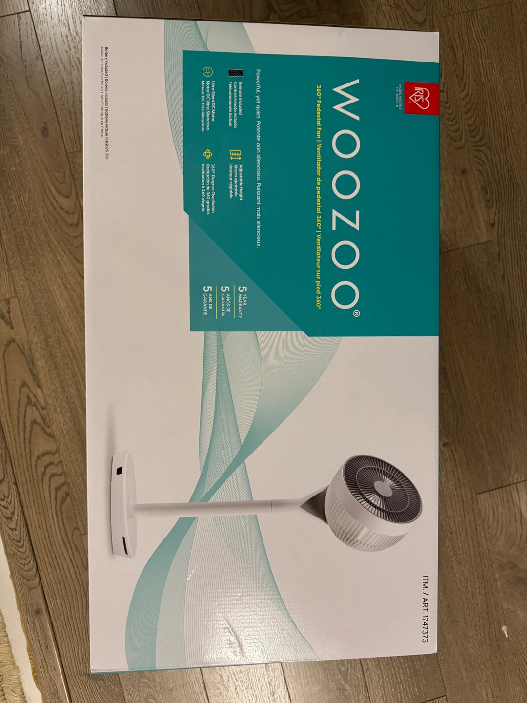 IRIS Woozoo 360 Degree Pedestal Fan