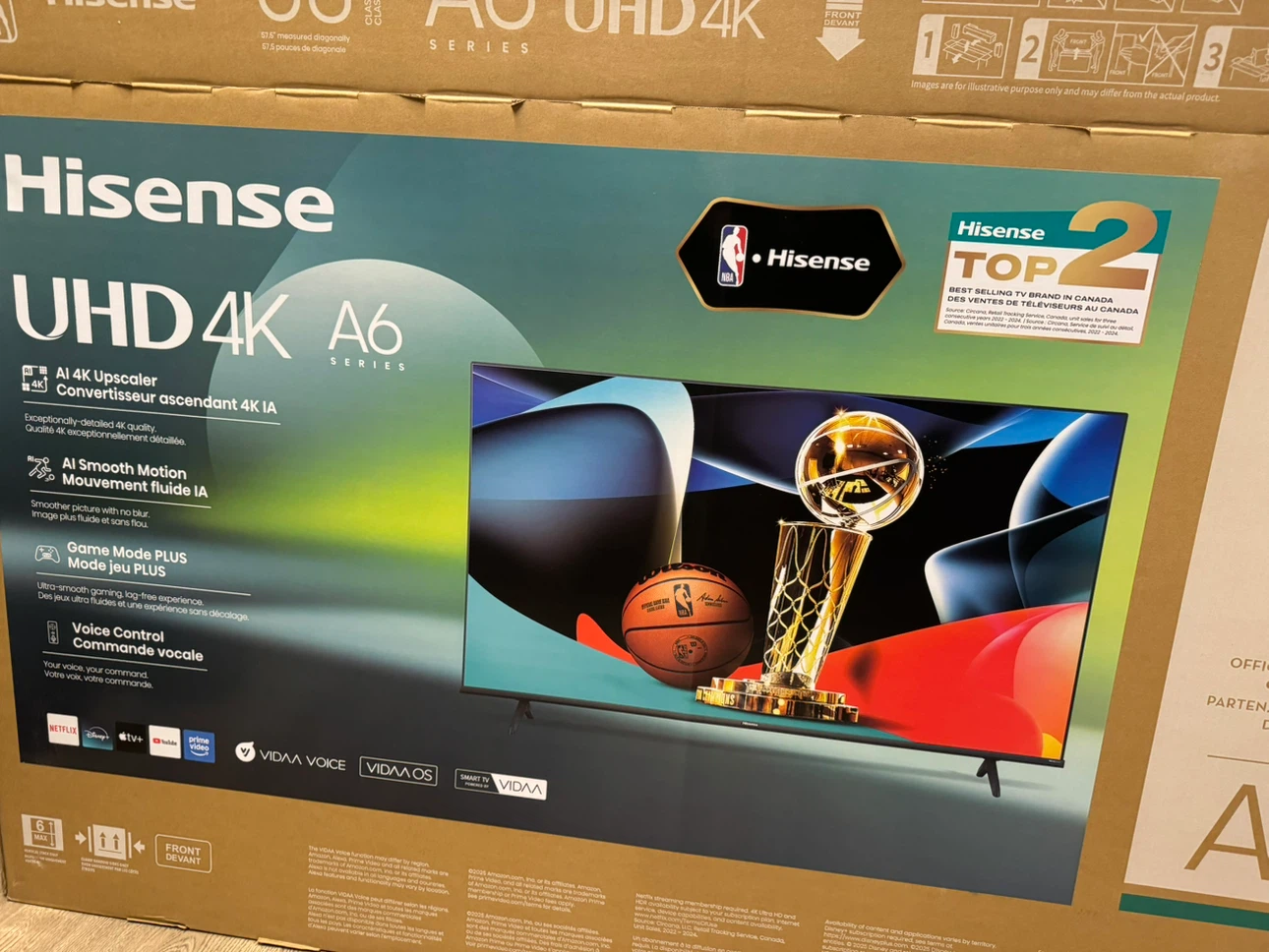 New Hisense 58" A6 Series UHD 4K Smart TV