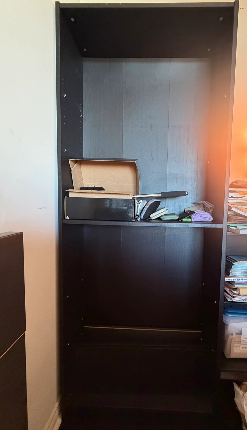 IKEA BILLY Bookcase in Black Oak Effect - photo 2