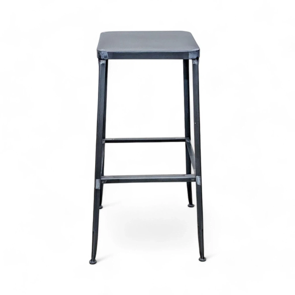 Set of 4 Flint Metal Counter Height Stools from CB2 - photo 5