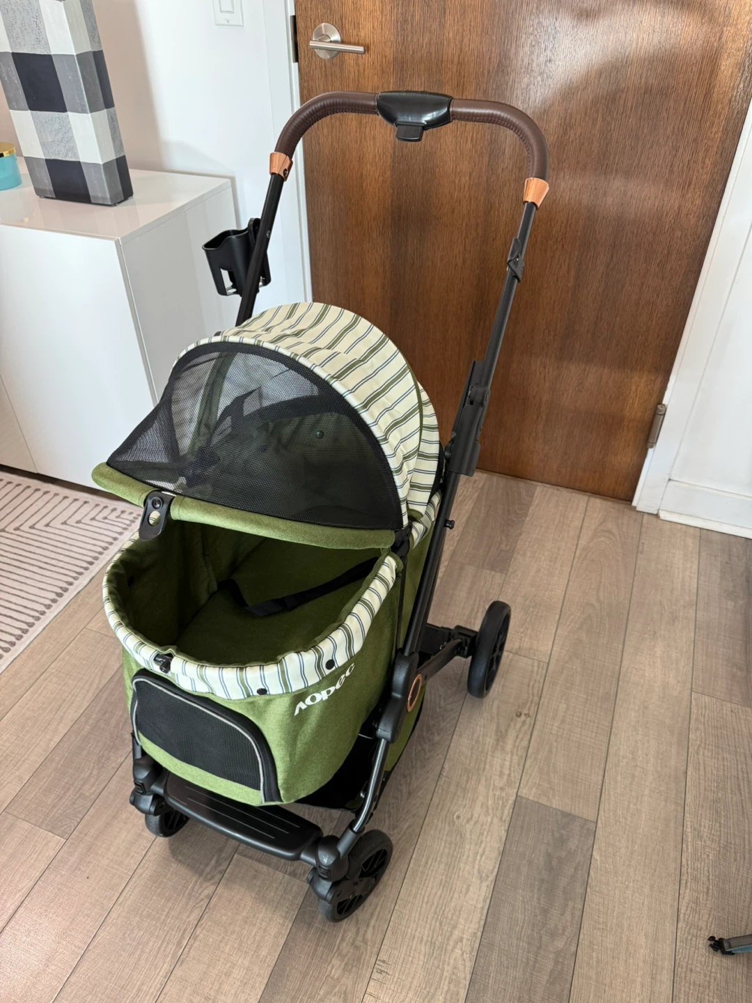 AOPEC Olive Green Pet Stroller - photo 2
