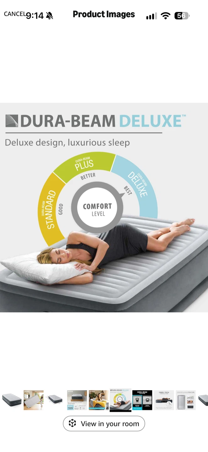 Intex Dura-Beam Deluxe Twin Air Mattress - photo 2