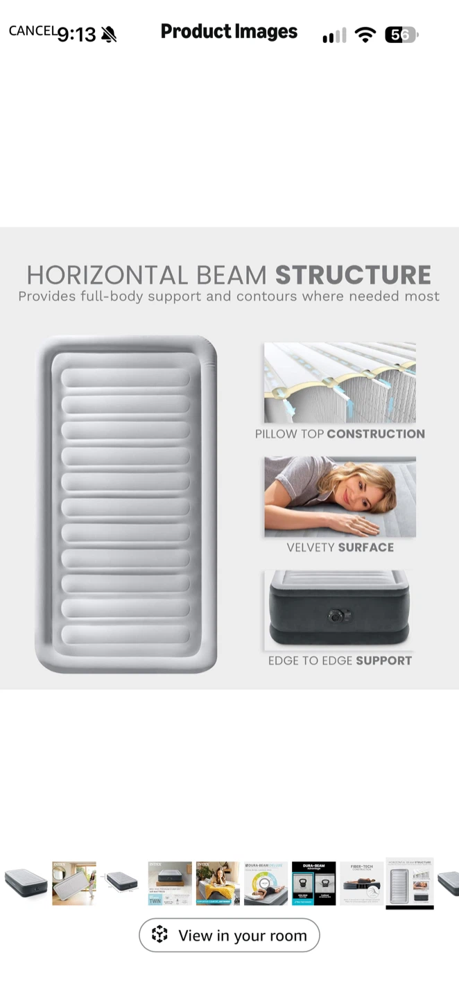 Intex Dura-Beam Deluxe Twin Air Mattress - photo 4