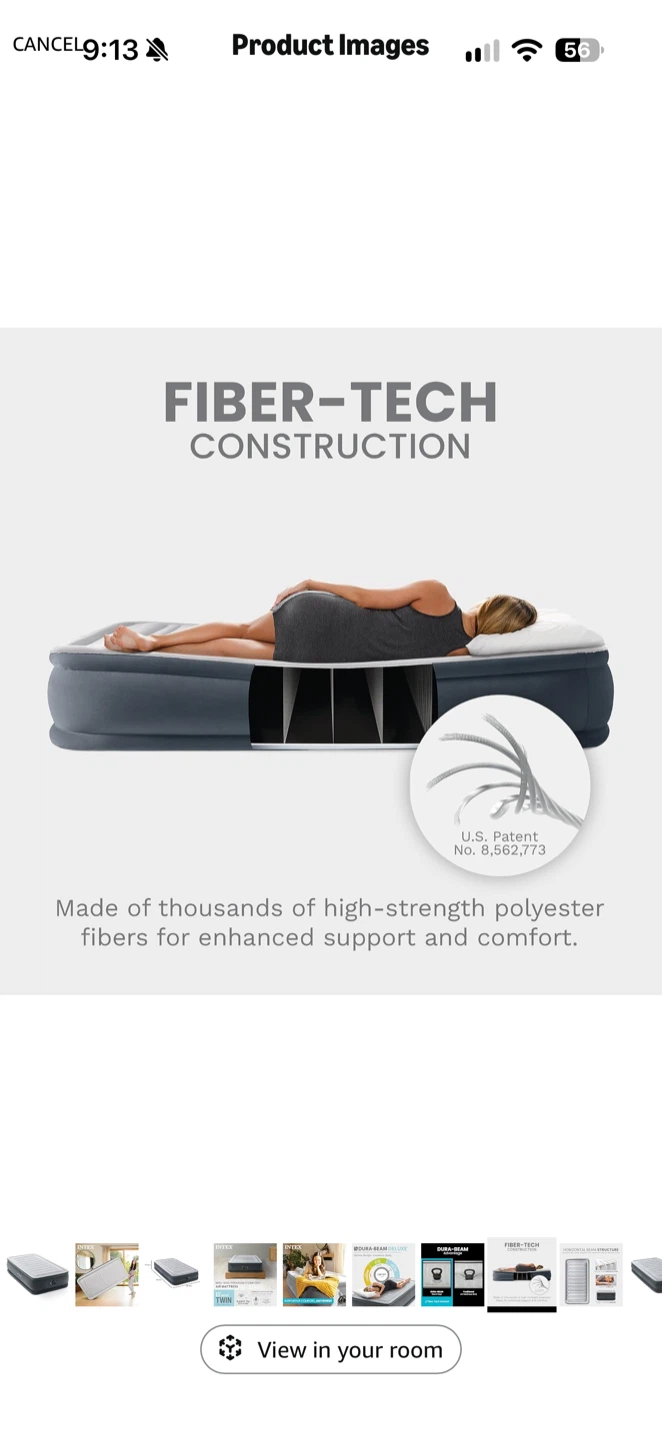 Intex Dura-Beam Deluxe Twin Air Mattress - photo 5