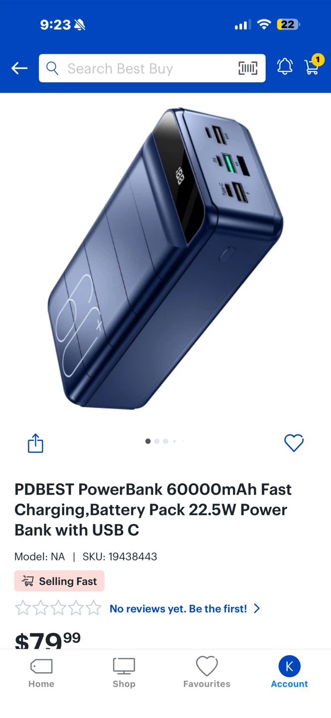 PDBEST 60000mAh Fast Charging Power Bank - photo 2
