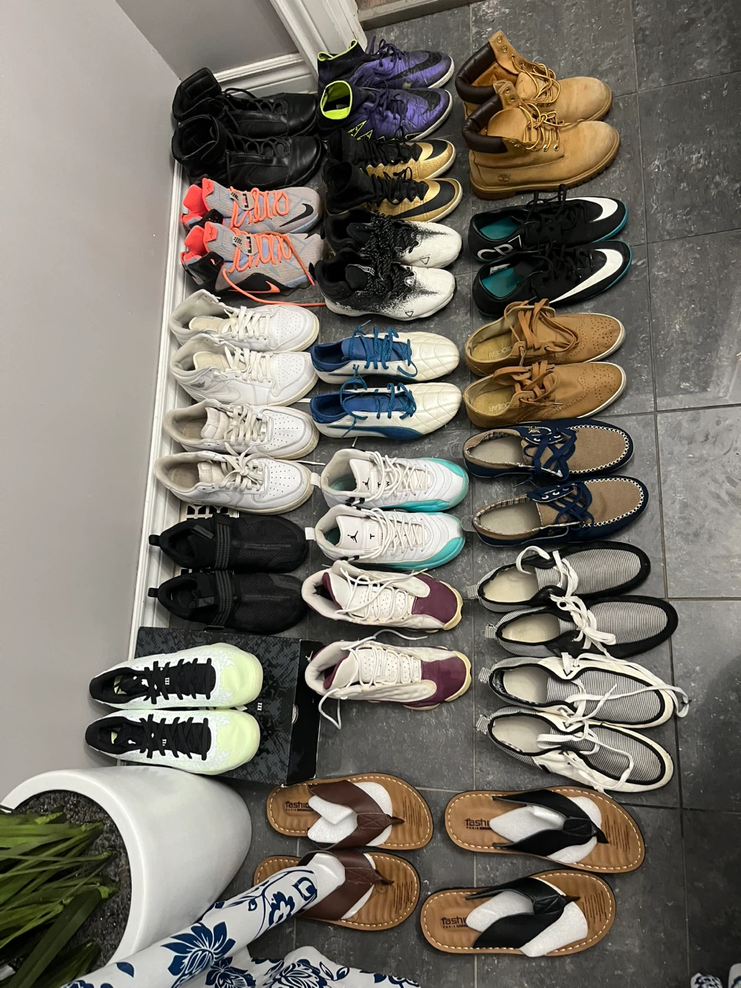 Assorted Men's Footwear Collection . Prices vary