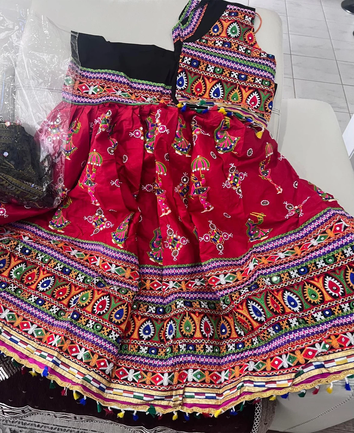 Traditional Chaniya choli on rent $ 35 New - photo 5