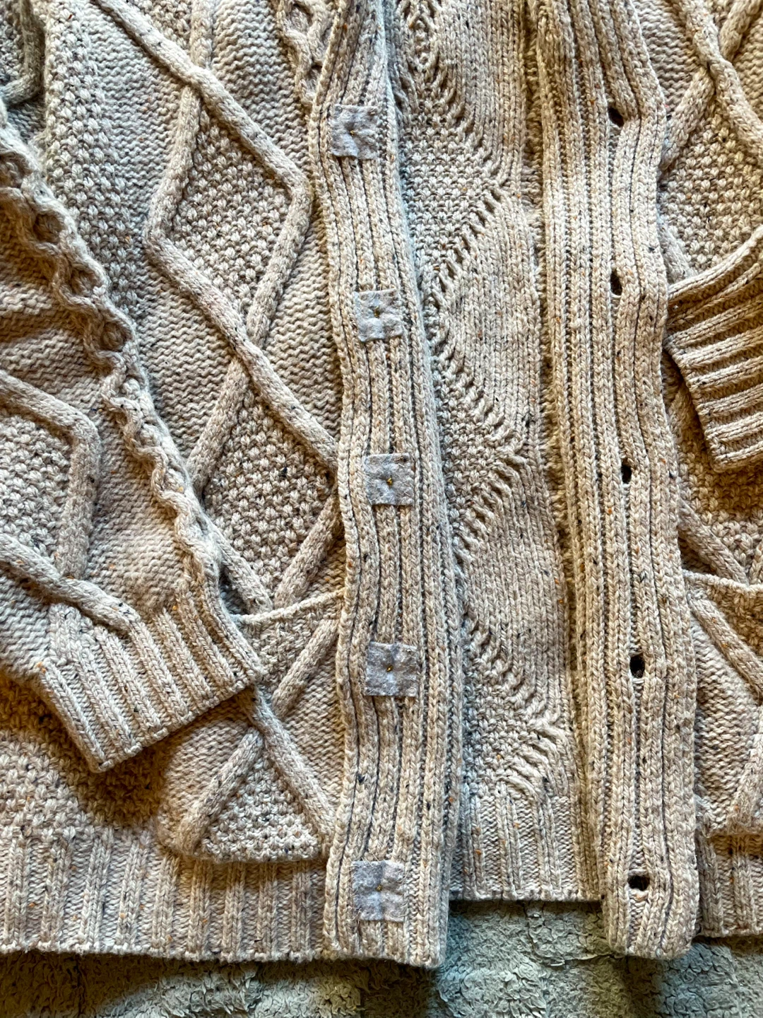 Aran Crafts Oversized Merino Wool Cardigan XL - Made in Ireland - photo 3