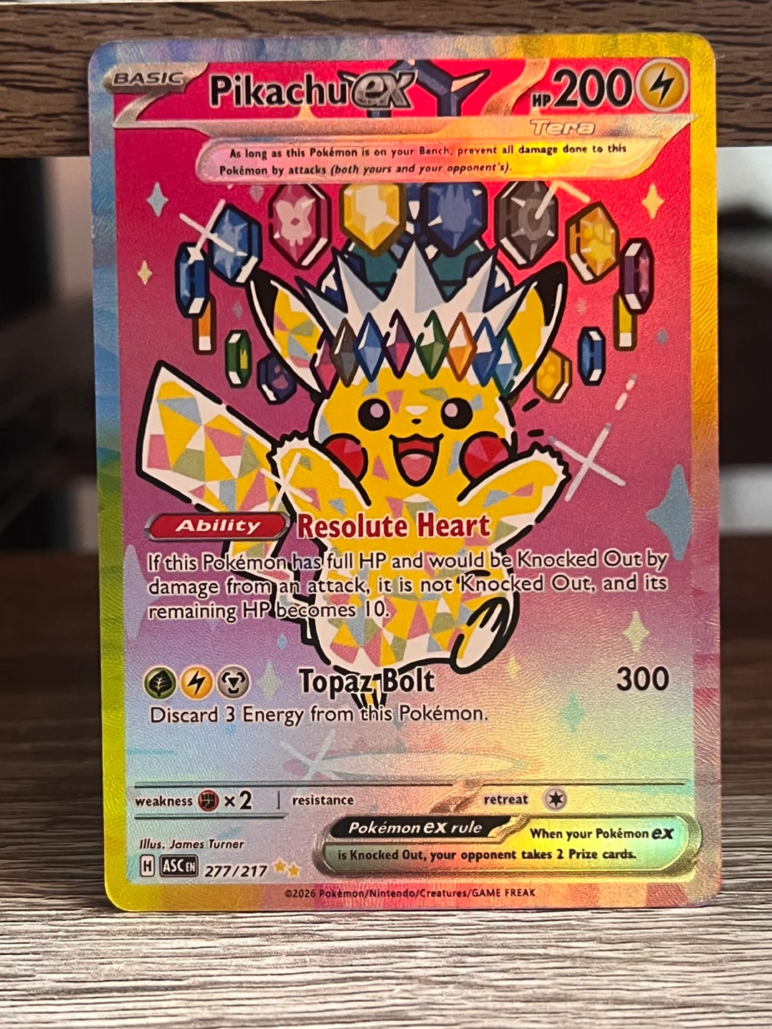 Pikachu ex 277/217 Pokemon FAN ART CARD - photo 3